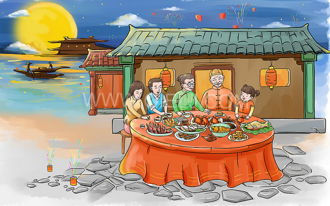 賞中秋圓月享美好時光，企鵝糧油機(jī)械祝您中秋團(tuán)圓快樂(圖2)